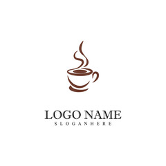 Coffee cup Logo Template vector icon design