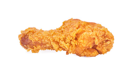Fried chicken isolated on a White Background