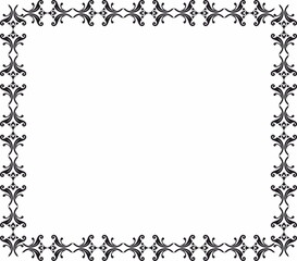 decorative frame with floral element 