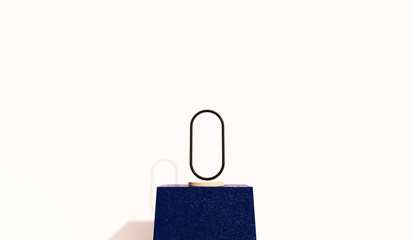 Minimal background, mock up scene with podium for product display. 3d rendering