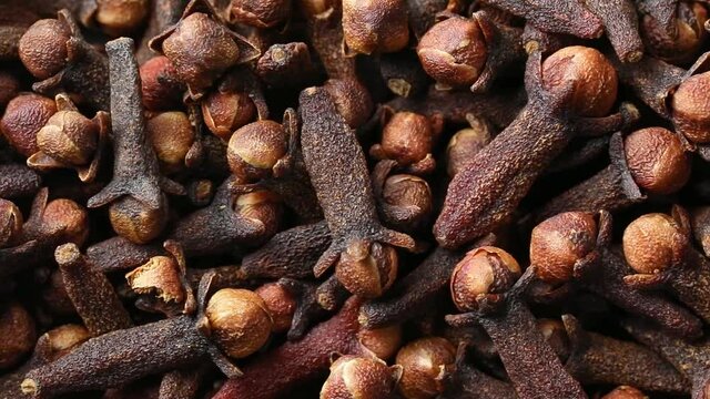 Dried cloves close up full frame