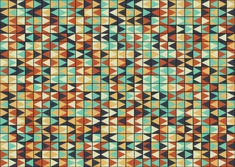 Fototapeta premium Abstract Geometric Pattern generative computational art illustration