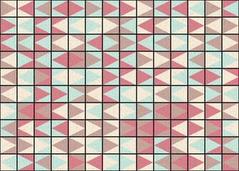 Fototapeta premium Abstract Geometric Pattern generative computational art illustration