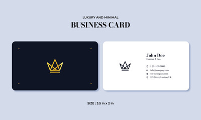 Luxury and Minimal Business Card Design