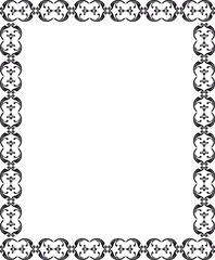 decorative frame with floral element 