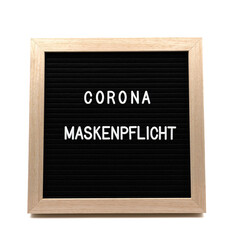 Maskenpflicht