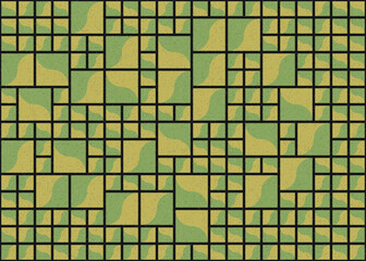 Abstract Geometric Pattern generative computational art illustration