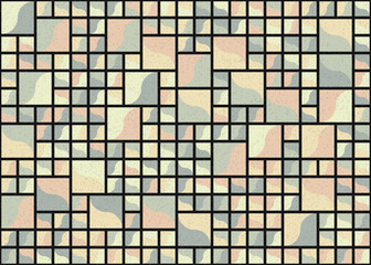 Abstract Geometric Pattern generative computational art illustration