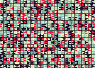 Fototapeta premium Abstract Geometric Pattern generative computational art illustration