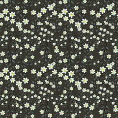 Flower vector ilustration seamless pattern.Great for wrapping paper,scrapbooking,textile,fabric print.eps10.