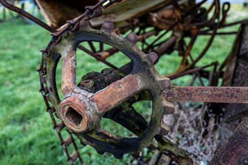 gros plan sur la m&eacute;canique agricole