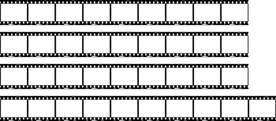 frames of film, grungy photo frames,with free copy space,vector