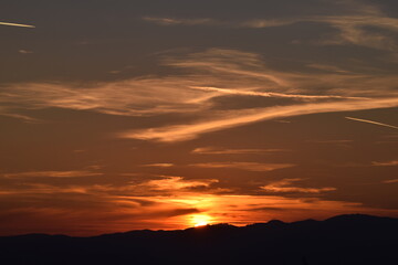 sunset turns sky orange
