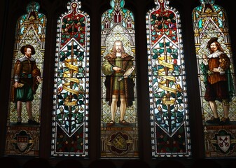 stained glass window in church