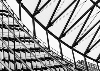 Details of Milan - Italy in black and white