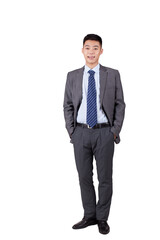 Portrait of a young business man standing