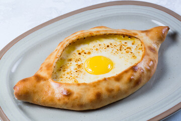 Georgia national bread product, pie stuffed with cheese and eggs.