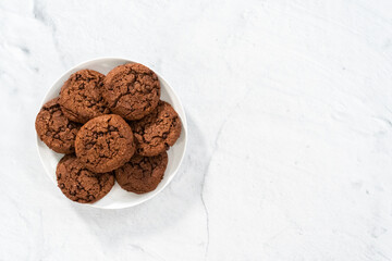 Double chocolate chip cookies