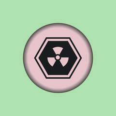 danger icon, isolated danger sign icon, vector illustration