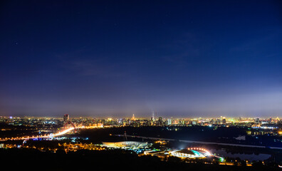 Fototapeta na wymiar Night view of the city, Moscow