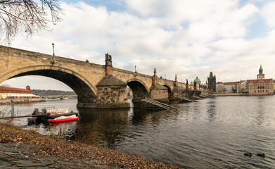Obraz premium charles bridge city Prague