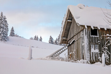 Allgäu - Stadel - Winter - Rettenberg - urig 