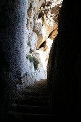 Coastal path along Xlendi bay, Gozo Island, Malta