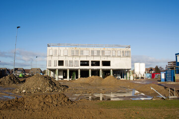 Skeleton of a building under construction