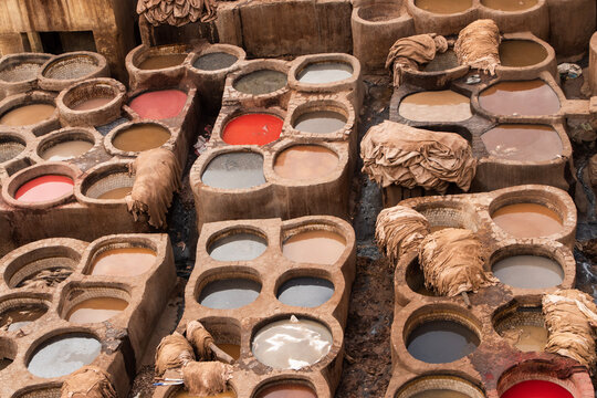 tannery in Morocco