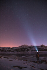 aurora over the sea