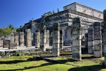 Paisajes y rincones de la zona arqueológica maya de Chichen Itzá, en el estado de Yucatán, en el sureste de Mexico
