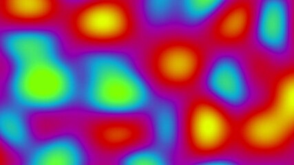 hippie new age colorful fluid abstract background. blue, red, yellow and green colors. 3D animated - Powered by Adobe