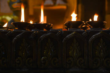 candles in church