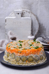 Festive laired salad Mushroom Glade