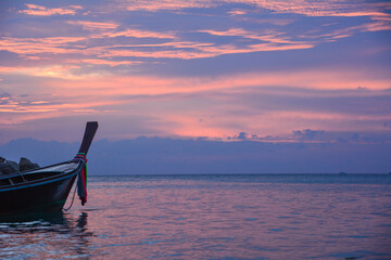 sunset on Koh Lipe island in Thailand