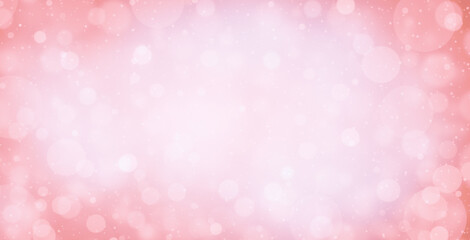 Fototapeta na wymiar pink background with bokeh