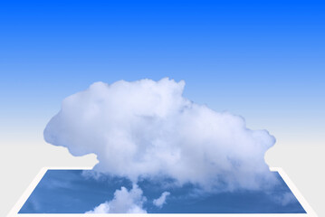 3D cloud in the sky
