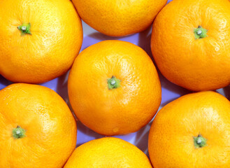 Photo macro background lots of orange tangerines