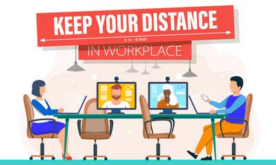 Male and female colleagues sitting in the meeting room