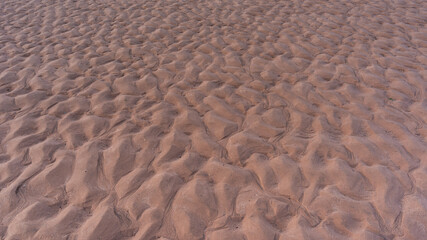 Sand on the beach at low tide, Dawlish Warren, Devon, England, Europe