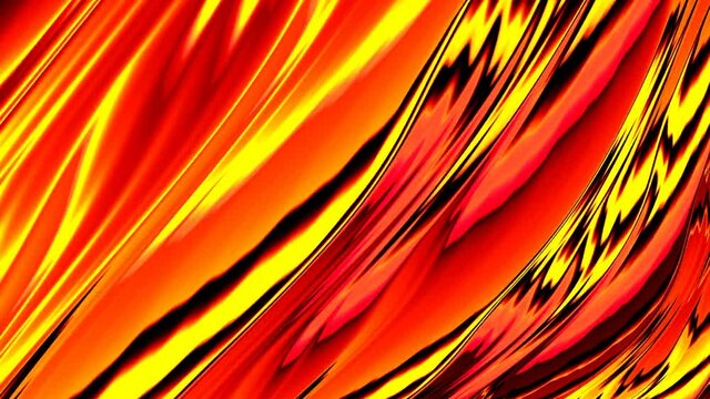 Red and yellow abstract pattern moving fluid in psychedelic, trippy and hypnotic waves good for backgrounds for computer graphics, djs, live, concerts, night clubs