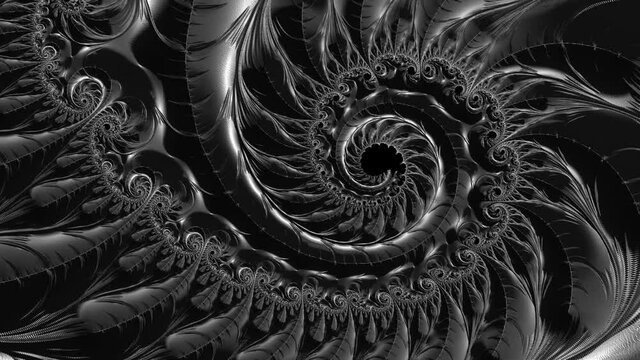 Abstract mandelbrot spiral pattern moving fluid for abstract or psychedelic or trippy and hypnotic backgrounds for computer graphics, djs, live, concerts, night clubs