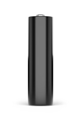 Blank AA battery isolated on white. 3D rendering mock-up.