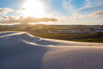 landscape with snow and sky Santinho beach, Florianópolis, Santa Catarina, Brazil, Florianópolis