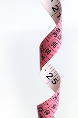 measuring tape on a white background