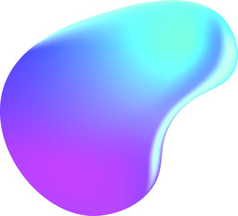 Gradient Abstract Liquid Fluid Shape. Graphics for your Branding.