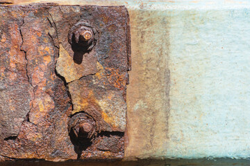 Abstract rust caused by nature.