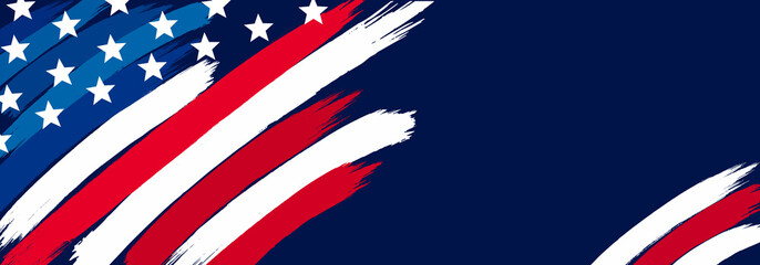 USA banner background