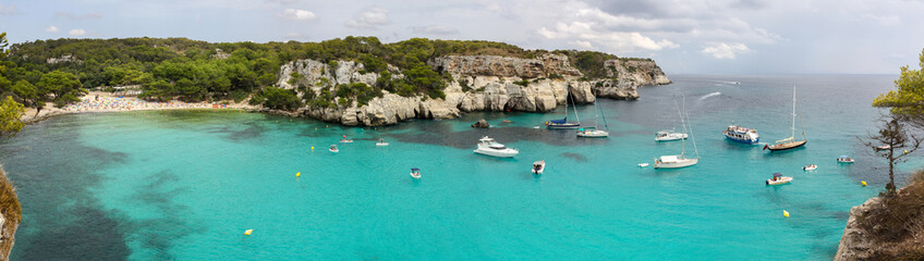 Cala Macarelleta panoramic view, Balearic Islands, Spain