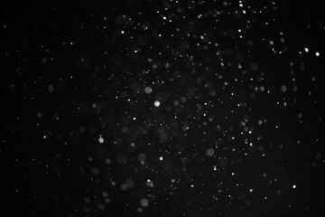 texture of falling snow, layer to overlay on a black background